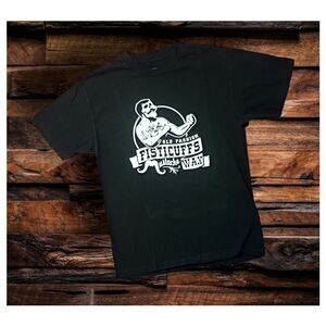 GRAVE BEFORE SHAVE "OLD FASHION MUSTACHE WAX" TSHIRT- MEN'S SIZE LARGE